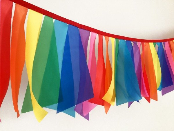 Producto - Guirnalda Flecos de Tela al Corte Multicolor x 2 Mts! - La Chancha Bípeda - 2