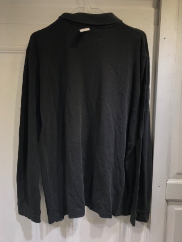 Producto - Chomba LACOSTE negra manga larga basica- Talle L- PRECIO: 48x - 2