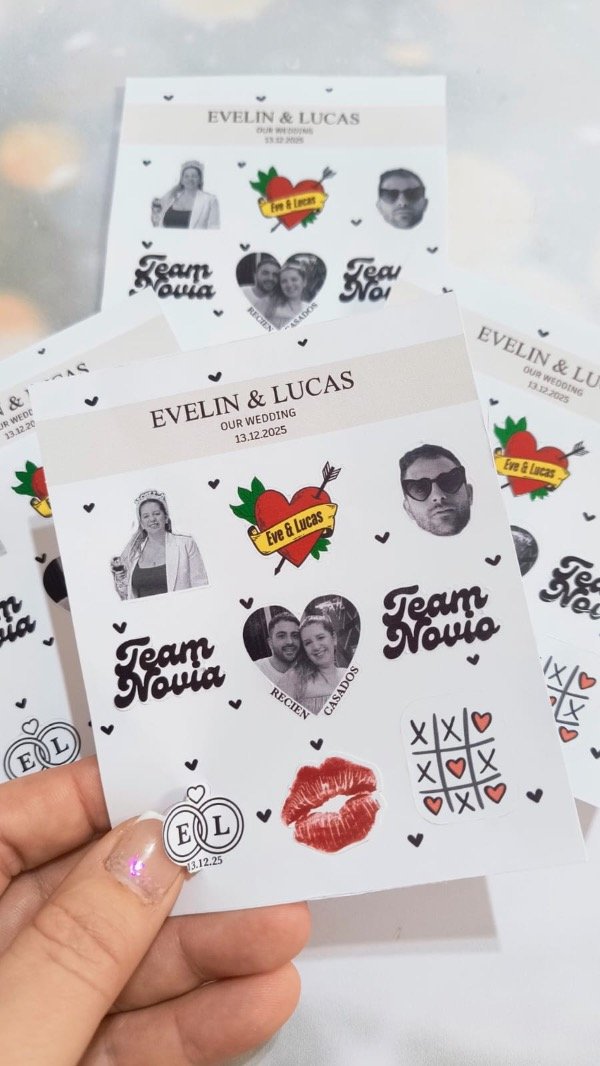 Producto - Plachas de Sticker Personalizadas X12