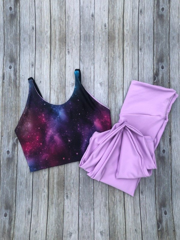 Calza larga lila pastel — imagen 6