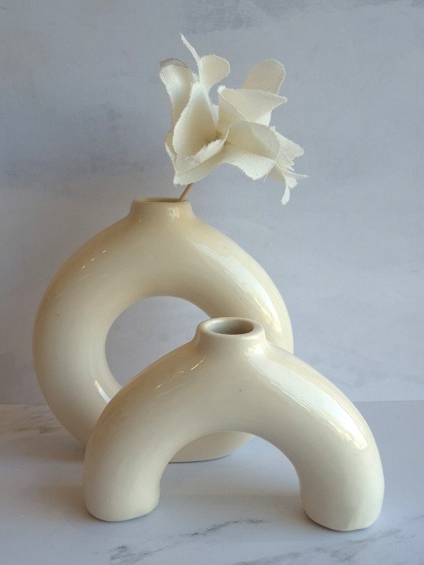 Producto - Dúo Floreros Donna y Media Donna Blancos