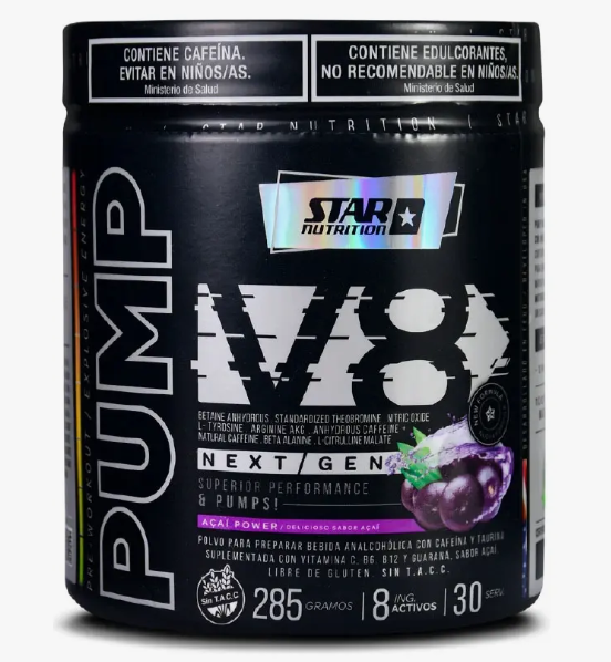 Producto - Pre Entreno Star Nutrition Pump V8 Next Gen 285g