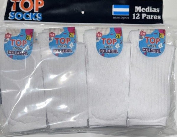 Producto - MEDIAS TOP T.4 ESCOLARES PACK X 12