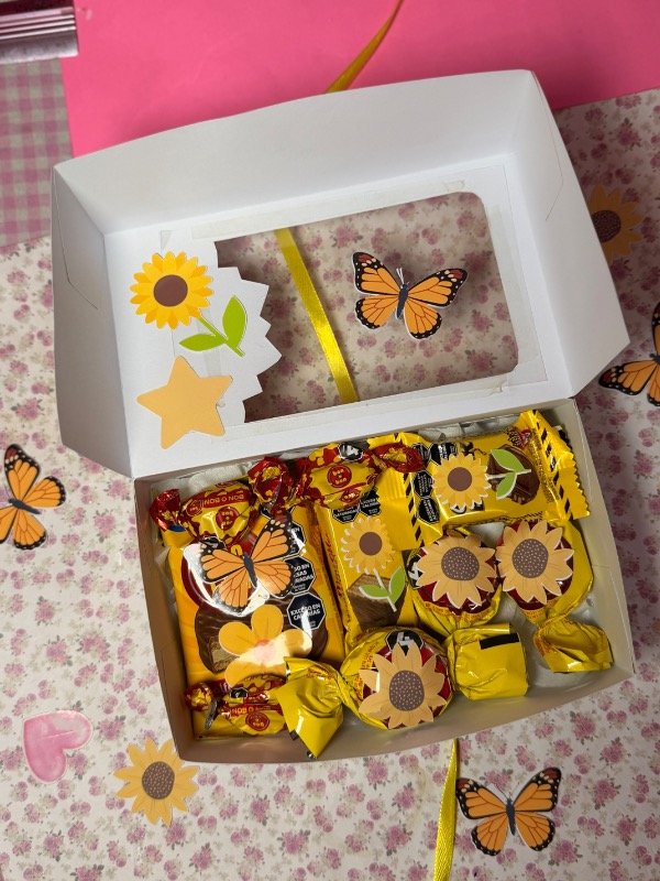 Producto - Cajita Box flores amarillas - 1
