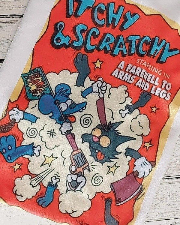 Producto - Remera Mujer Simpsons Itchy y Scratchy