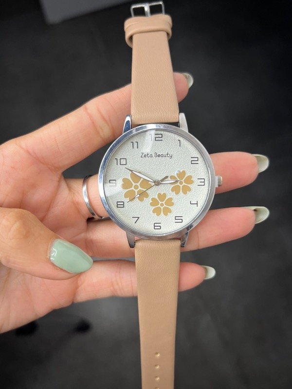 Producto - Reloj flores marrones
