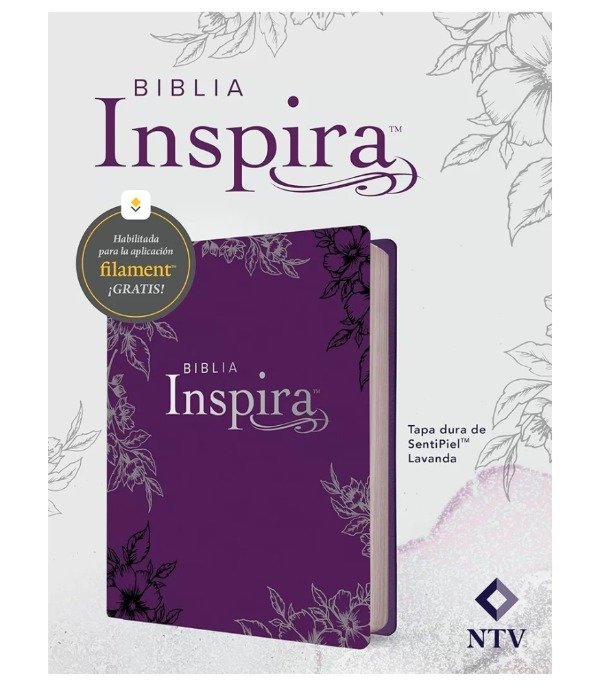 Producto - BIBLIA NTV INSPIRA - Tapa Dura de SentiPiel Lavanda - 2