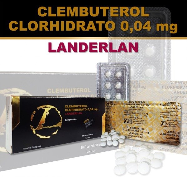 Producto - CLEMBUTEROL CLORHIDRATO 0,04 mg X 50 COMPRIMIDOS