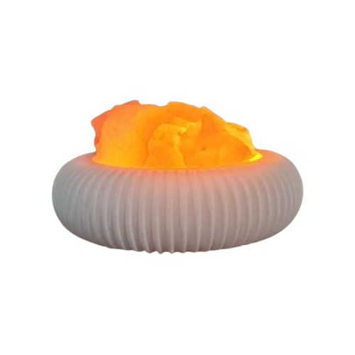 Producto - Lámpara de Sal Redonda Yeso Premium
