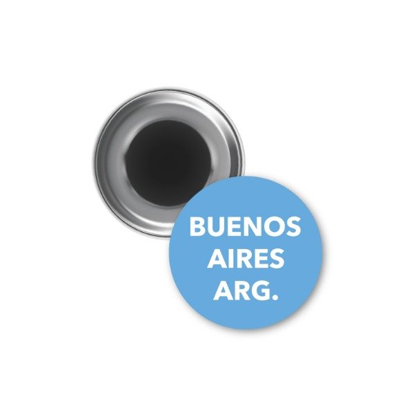 Producto - IMAN Botón BUENOS AIRES ARG. CELESTE