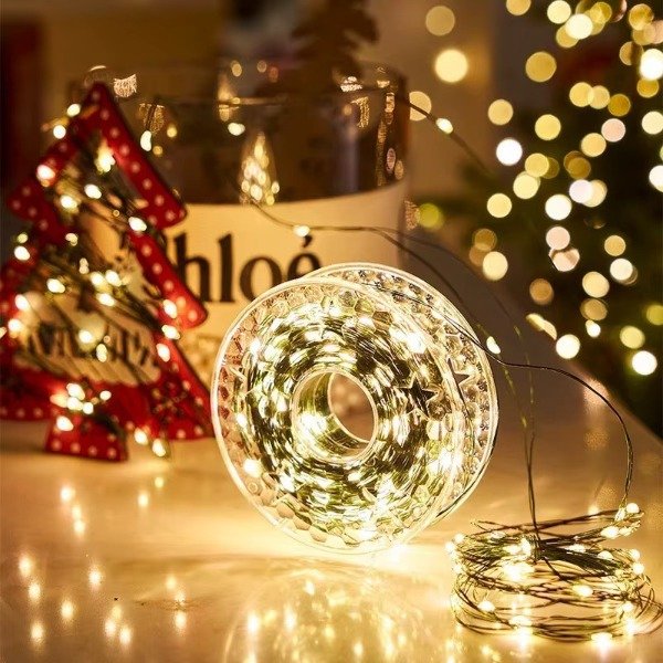 Producto - Guirnalda 500 Luces Rollo Led Alambre Cálida 50m Con Control - 4
