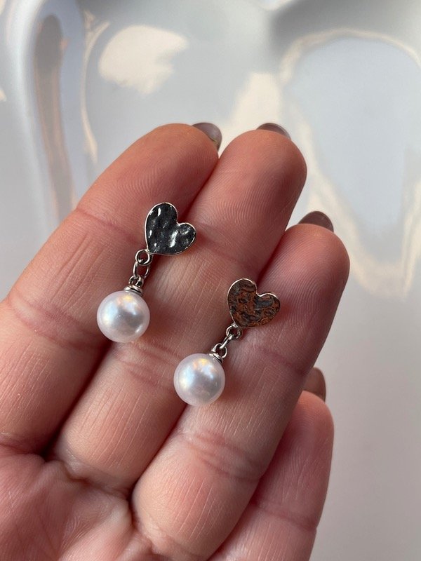 Producto - Aro corazón con perla