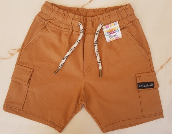 Producto - SHORT CARGO BENGALINA CAMEL