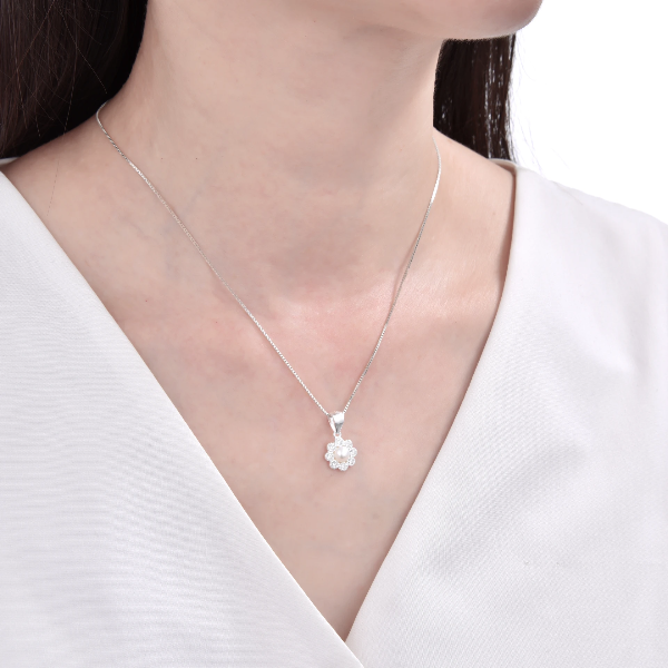 Producto - Dije Florcita Con Perla