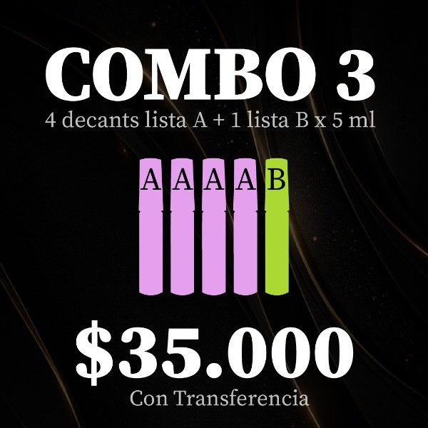 Producto - DECANTS - Combo 3 - 5 x 35.000
