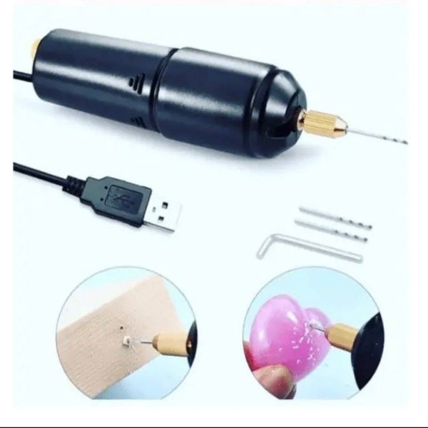 Producto - Kit Taladro Usb Eléctrico + Mecha Para Resina - 1