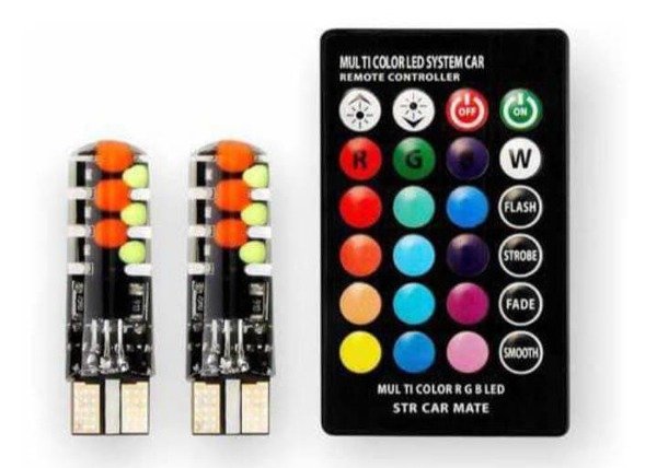 Producto - KIT T10 RGB CON CONTROL