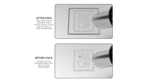 Producto - vidrio resistente BGA LuoWei LW-178 para reballing x1 unidad - 1