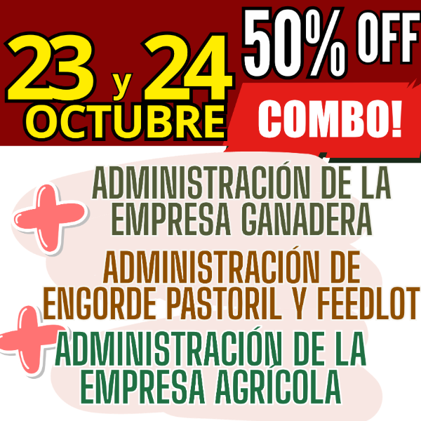 Producto - COMBO 3 CURSOS: Admin Ganadera + Engorde Pastoril y Feedlot + Admin Agrícola - 0