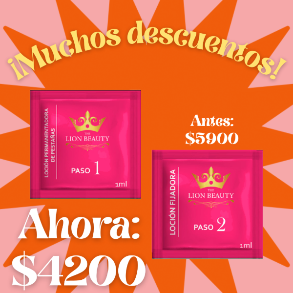 Producto - Paso 1 y 2 Lion Beauty x par