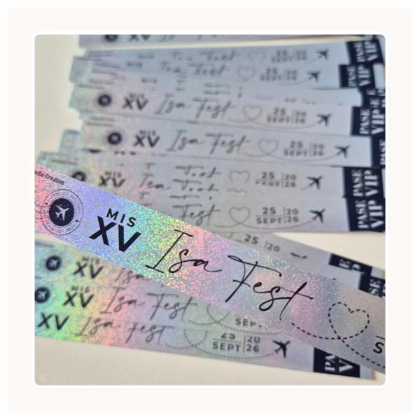 Producto - Pulseras en papel holográfico x 25 unid - 2
