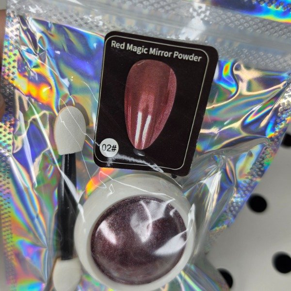 Producto - Polvo cromado rojo tronasol 02