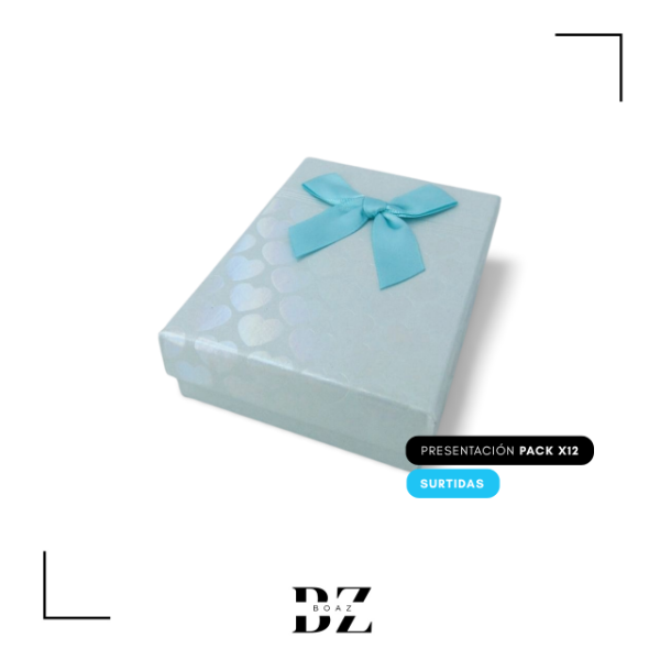 Producto - ESTUCHE REGALO X 12 PCS 7X9 CM CON MOÑO C.SURTIDO - 2033-3 - 2