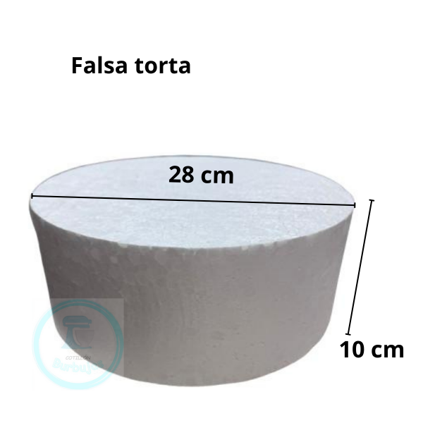 Producto - Piso para Torta Falsa 28 cm - altura 10 cm -