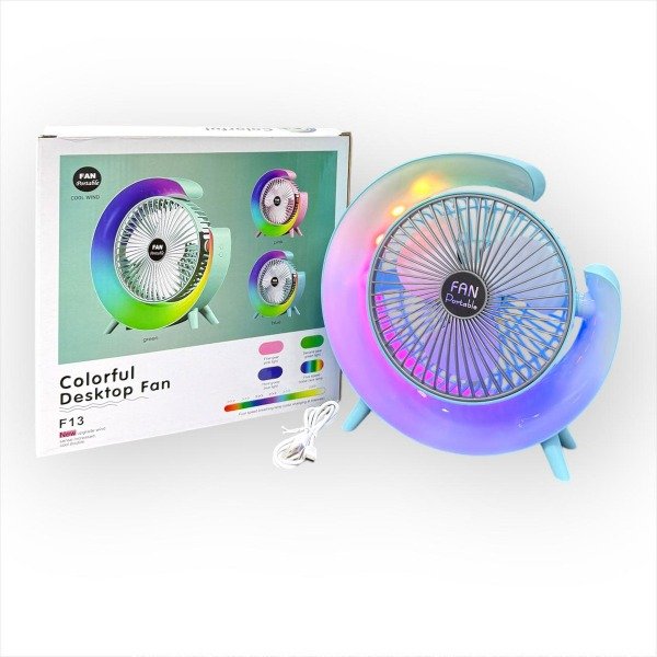 Producto - Ventilador Rgb Portatil de Mesa