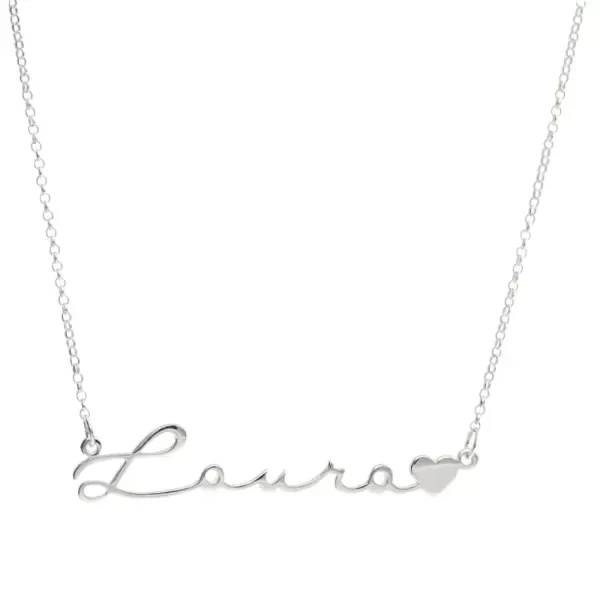 Producto - Collar con nombre extrafino con corazón