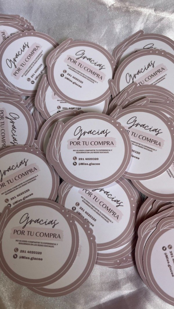 Producto - Sticker Redondo para Emprendimientos