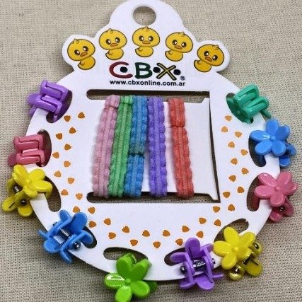 Producto - Set para el cabello brochecitos y colitas