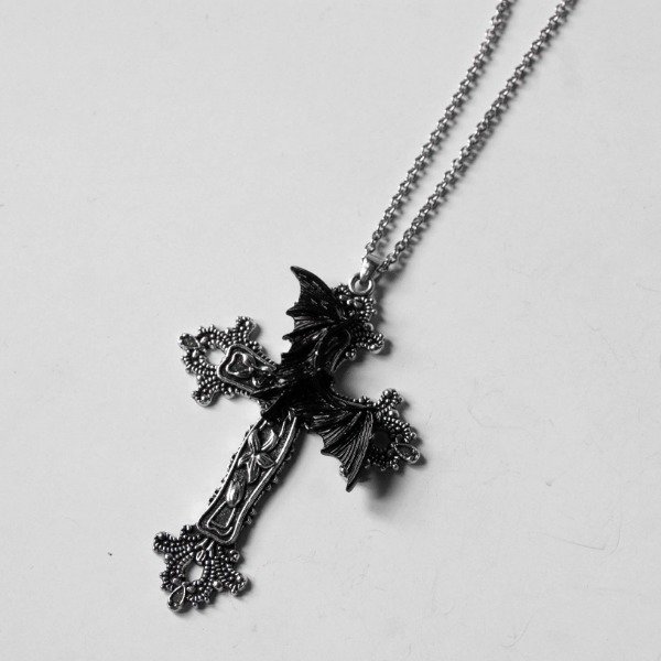 Producto - Colgante Cruz con Murcielago