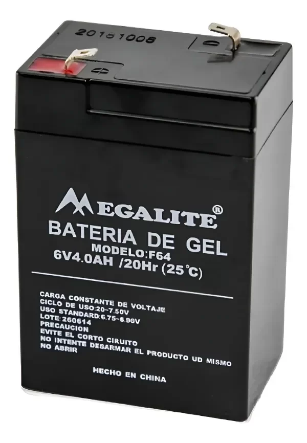 Producto - Batería de Gel 6v 4ah  Balanza Luz de Emergencia Autos de Juguete