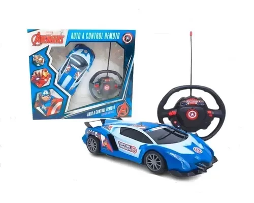 Producto - AUTO RADIO CONTROL CAPITAN AMERICA IRON MAN 24X22X7CM