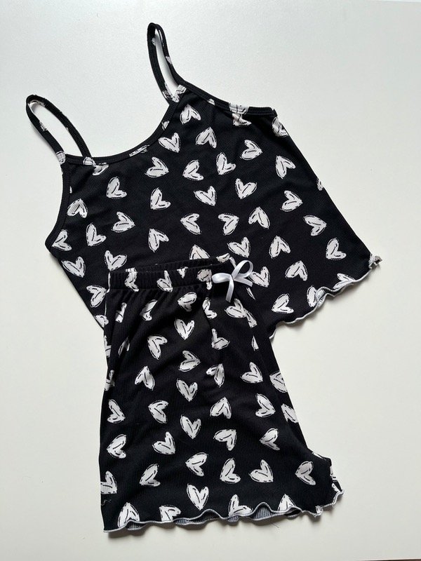 Producto - Pijama corazón blanco
