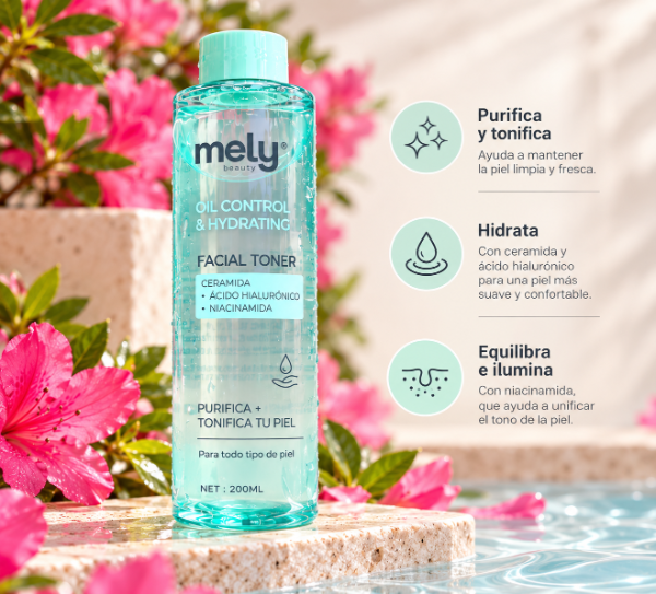 Producto - TÓNICO FACIAL HIDRATANTE OIL CONTROL MELY - 1
