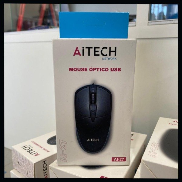 Producto - MOUSE AITECH AI-27 CON CABLE COLORES SURTIDOS