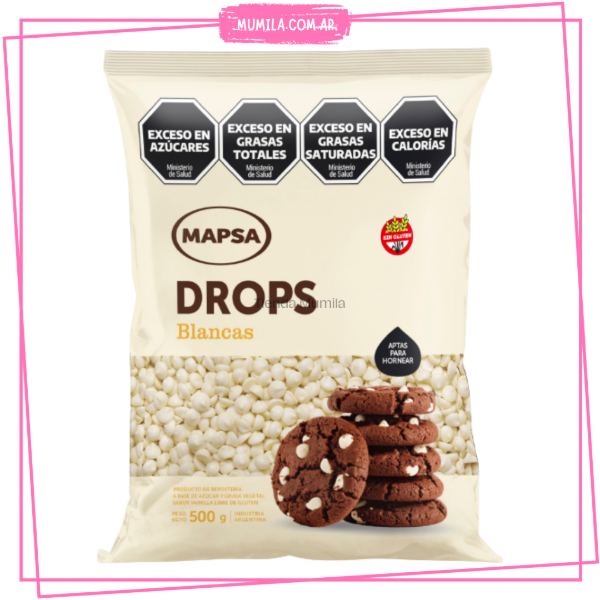 Producto - Chips chocolate blanco Mapsa x500gr