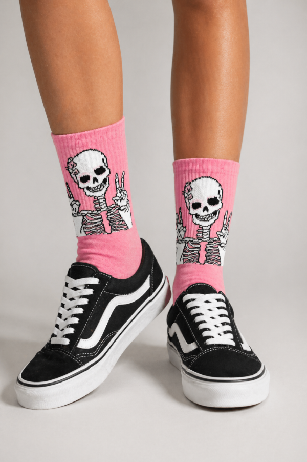 Producto - DOBLE ALGODÓN 3/4 ESQUELETO PINK