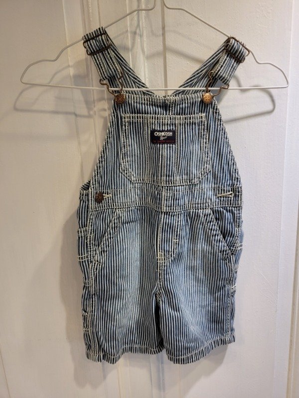 Producto - Jardinero OSH KOSH rayado de jean Talle 24 meses - PRECIO: 13X