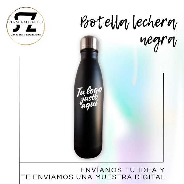 Producto - Botella lechera negra