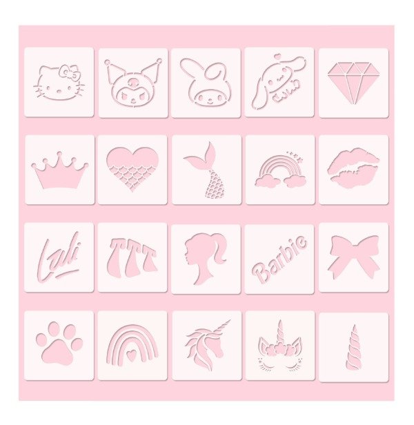Producto - Stencil para Tatuajes 6x6 Cm 20 diseños M3