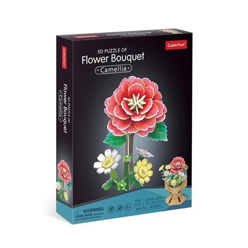 Producto - ROMPECABEZAS FLORES 3D - CAMELIA (109 PIEZAS) - 0