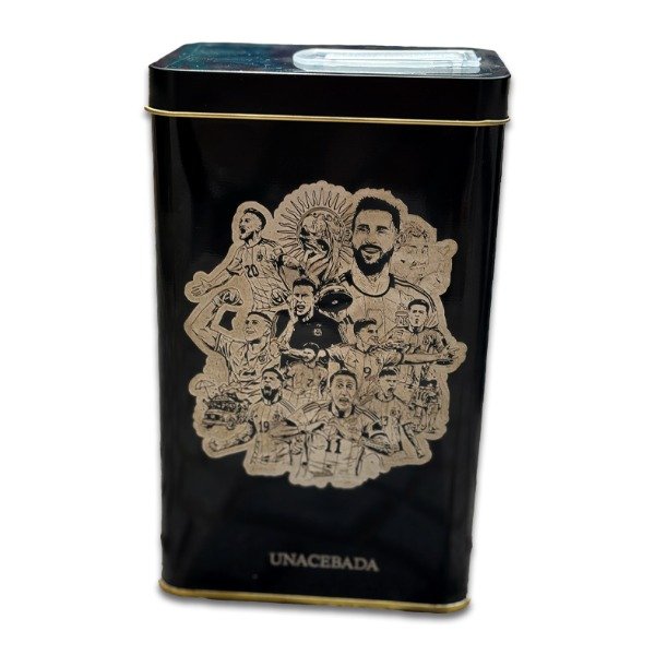 Producto - Art 1061 Lata cuadrada negra Seleccion argentina