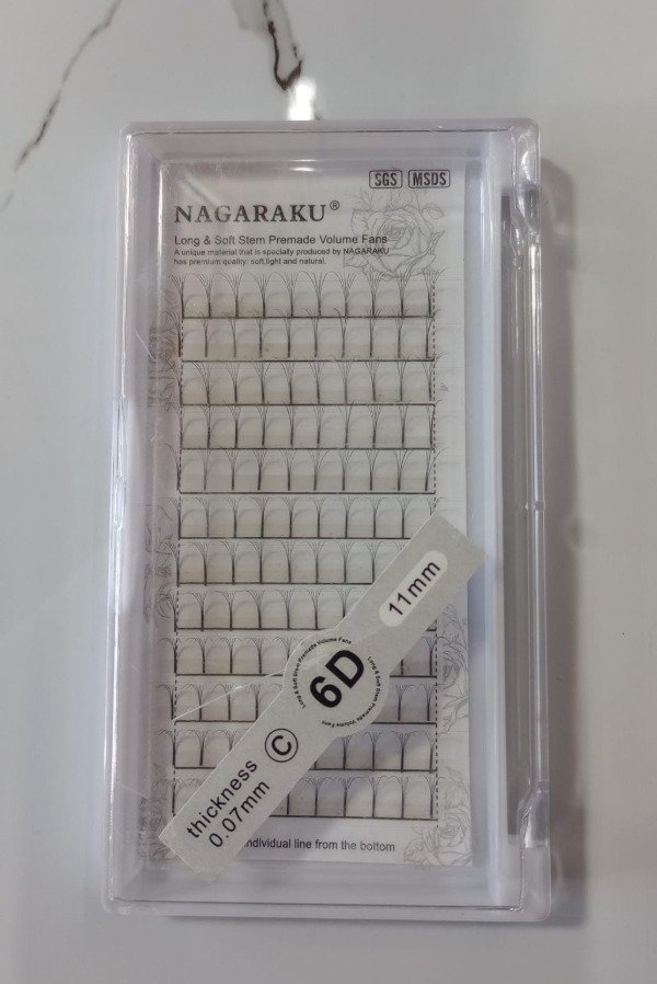 Producto - PESTAÑA NAGARAKU RAMILLETE 6D 11mm
