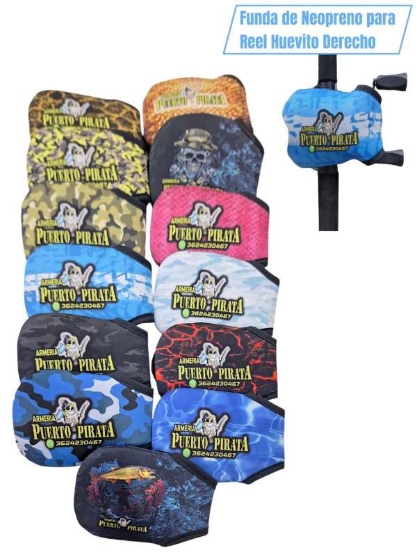 Producto - Fundas de Neopreno para Reel Huevito Derecho