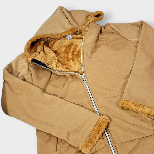 Producto - Campera Dama con peluche Marron T3