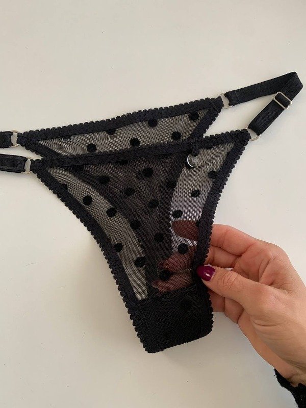 Producto - Colaless de Microtull Bordado lunares