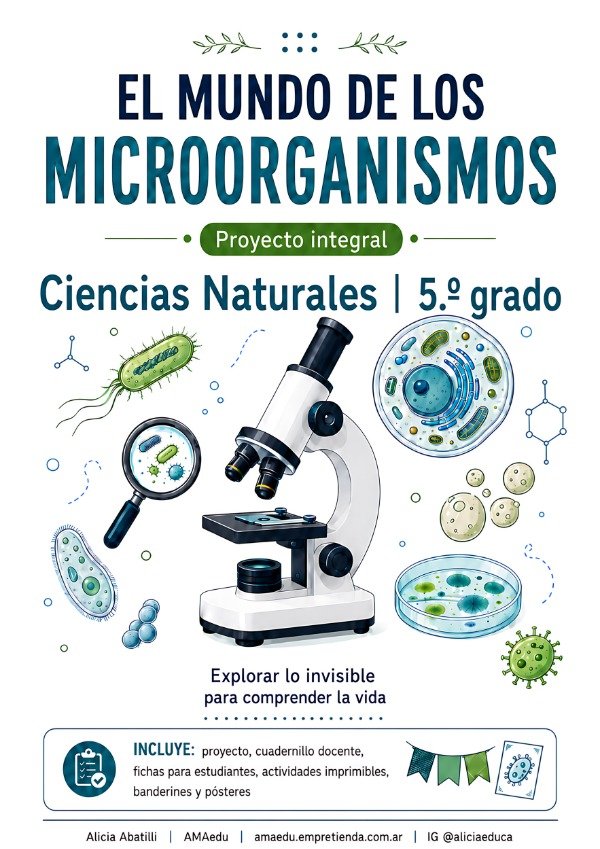Producto - MICROORGANISMOS (Ciencias Naturales, Quinto Grado)